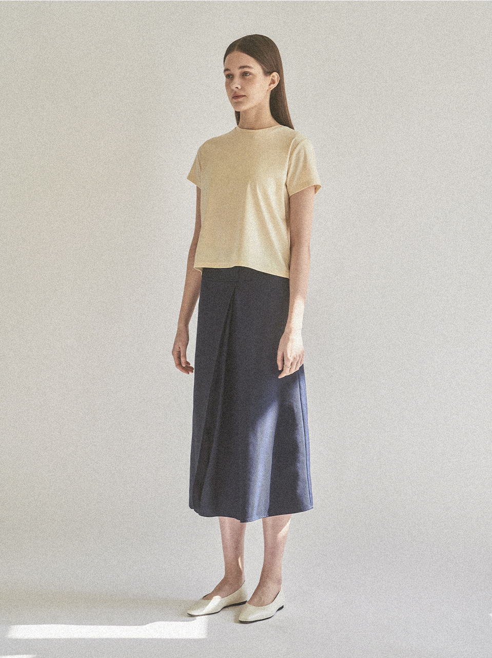 BASIC COTTON T-SHIRT_YELLOW