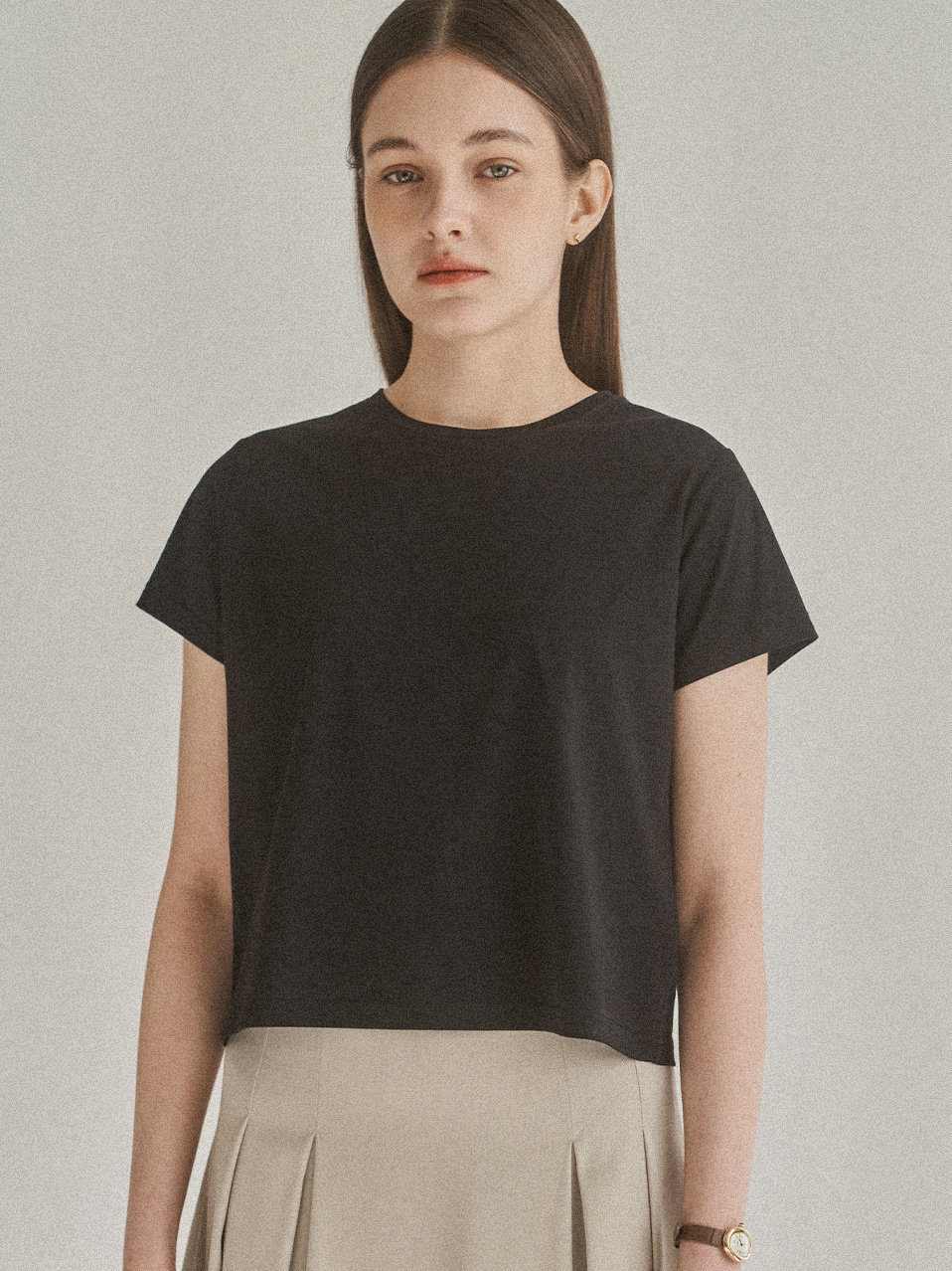 BASIC COTTON T-SHIRT_BLACK